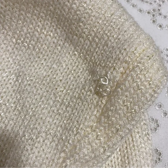 Vintage embellished wrap sweater size M - Picture 13 of 13